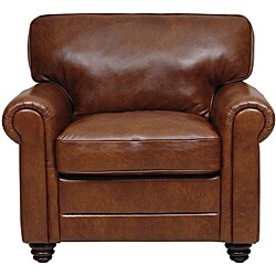 Alexi Havana Top Grain Italian Leather Chair.