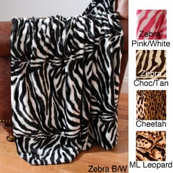 Animal Print Sealskin Throw