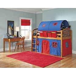 VP Home Lowell Junior Loft Honey Birch Twin Loft Bed