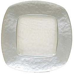 ChargeIt! by Jay Silver-edge Square Chargers (Set of 2)