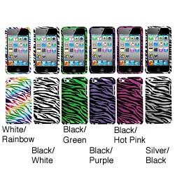 Premium Apple iPod Touch 4 Zebra Protector Case