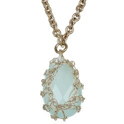 Kendra Scott Goldtone Chalcedony Roberta Necklace