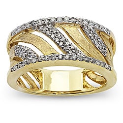 10k Two-tone Gold 1/3ct TDW Diamond Fashion Ring (H-I, I1)