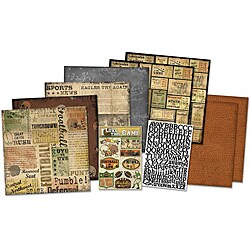 Karen Foster Sports News 12x12 Scrapbooking Page Kit