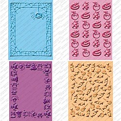 Provo Craft Cuttlebug Cricut Companion 'Mini Monsters' Embossing Folder Bundle (Pack of 4)