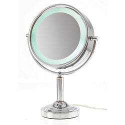 Danielle 1x-15x L.E.D. Lighted Flip Vanity Mirror
