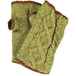 Wool Cable-knit Arm Warmers (Nepal)