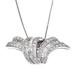 14k White Gold 1 7/8ct Diamond Necklace (H-I, VS2)