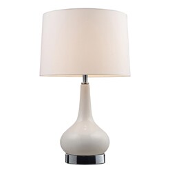 Indoor 1-light White Table Lamp