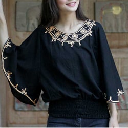 Women's Cotton 'Cool Night' Blouse (Thailand)