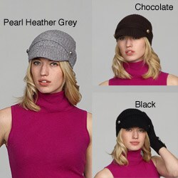 Michael Kors Women's Wool/ Cashmere Button Cap