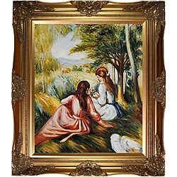 Renoir 'Two Girls in the Meadow (Picking Flowers)' Art
