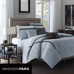 Madison Park Blue Highgate 6-piece Duvet Cover Set