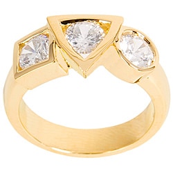 NEXTE Jewelry 14k Gold Overlay Cubic Zirconia Varaform Basic Shapes Ring