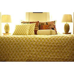 Organic Cotton Virginie Jaune King-size Quilt (India)