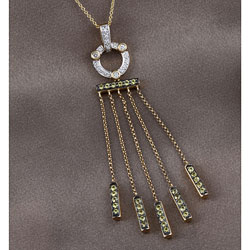 Encore by Le Vian 14k Gold Sapphire and 1ct TDW Diamond Necklace (H-I, SI1-SI2)