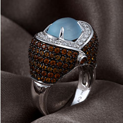 Encore by Le Vian 14k Gold Topaz and 1/4ct TDW Diamond Ring (H-I, SI1-SI2)