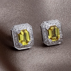 Encore by Le Vian 14k Gold Sapphire/ 1ct TDW Diamond Earrings (H-I, SI1-SI2)