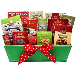 Colorful Christmas Gift Basket.