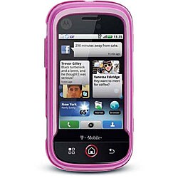 Motorola CliQ Pink Premium TPU Silicone Skin Cover