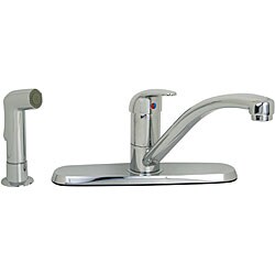 Price Pfister Polished Chrome Swivel Kitchen Faucet with Side Spray