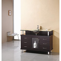Virtu USA Vincente 48-inch Single Sink Bathroom Vanity Set