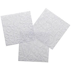 Creative Metal Hearts & Swirls Design Squares (Pack of 3)