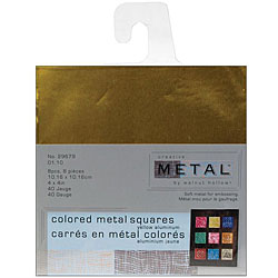 Walnut Hollow Yellow Metal Squares (Pack of 8)
