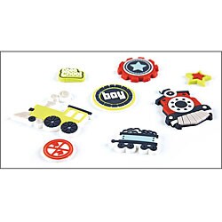 Basic Grey Oliver Gummies Rubber Stickers