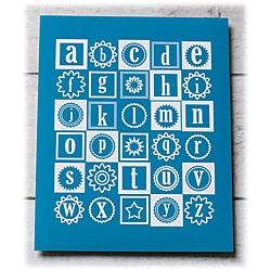 Trendography Prints  'Alphabet Squares' Graphic Art Print