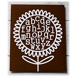 Trendography Prints  'Alphabet Sunflower' Graphic Art Print