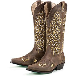 Lane Boots Women's 'Tangled Vines Day' Leather Boots