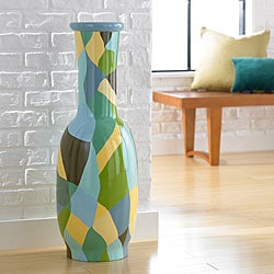 Patchwork Medium Floor Vase (Indonesia)