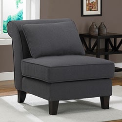 Steel Grey Slipper Chair