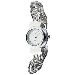 Peugeot Women's Silvertone Jewelry Strand Watch