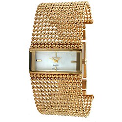 Peugeot Women's Goldtone Beaded Watch