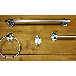 Sure-Loc Sage Four-piece Satin Nickel Finish Bath Set