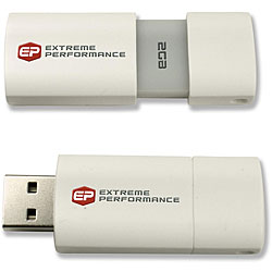 EP 2GB USB White Flash Drive
