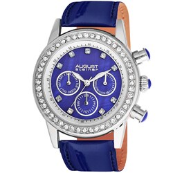 August Steiner Women's Multifunction Dazzling Strap Watch