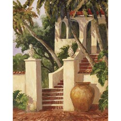 Art Fronckowiak 'Entrada Palmas I' Gallery Wrapped Canvas