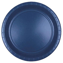 Duni Dark Blue 8.75-in Paper Plates (Case of 600)
