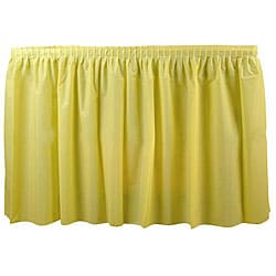 Duni Supply Yellow 14-ft Tableskirt