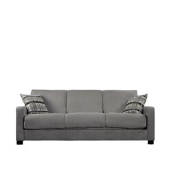 Trace Convert-a-Couch Sage Green Microfiber Futon Sofa Sleeper