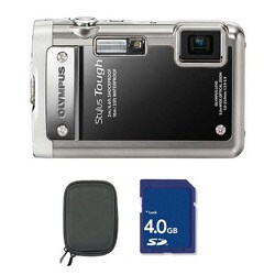 Olympus Stylus Tough 8010 14MP Black Digital Camera Kit (Refurbished)