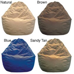 Sueded Seatback Beanbag Chair