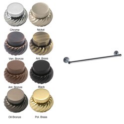Sag Harbor 18-inch Solid Brass Towel Bar (Pack of 6)