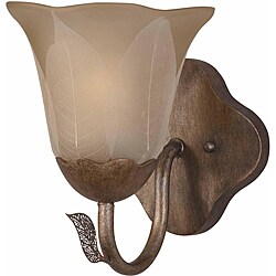 Petal 1-light Burnished Gold Wall Sconce
