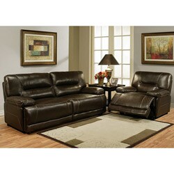 Barrington Premium Italian Leather Sofa and Recliner Set