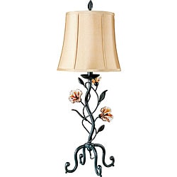 Amber Mist Blacksmith Bronze Table Lamp