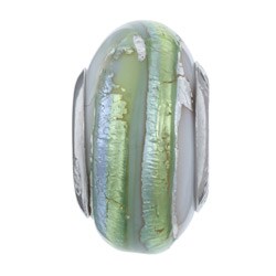 Signature Moments Sterling Silver Savannah Murano Glass Bead